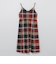 クレストブリッジチェックライトクロッシングツイルキャミソールドレス