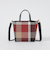 クレストブリッジチェックキャンバススクエアミニトート