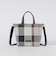 クレストブリッジチェックキャンバススクエアミニトート