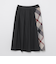 シャルマンストレッチツイルフロントプリーツスカート