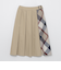 シャルマンストレッチツイルフロントプリーツスカート