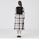 クレストブリッジチェックラップ風スカート