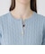 コットンポリエステルケーブルニットカーディガン
