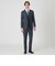 【一部店舗限定】Zegna TRAVELLER ネイビーピンヘッドスリーピーススーツ
