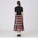 クレストブリッジチェックシアーボイルコンビドレス