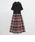 クレストブリッジチェックシアーボイルコンビドレス