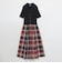 クレストブリッジチェックシアーボイルコンビドレス
