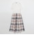 クレストブリッジチェックシアーボイルコンビドレス