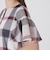 クレストブリッジチェックシアーボイルフリルスリーブブラウス