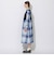 【WEB限定】クレストブリッジチェックニットコンビドレス