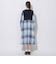 【WEB限定】クレストブリッジチェックニットコンビドレス