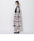 【WEB限定】クレストブリッジチェックニットコンビドレス