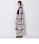 【WEB限定】クレストブリッジチェックニットコンビドレス