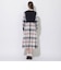 【WEB限定】クレストブリッジチェックニットコンビドレス