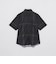 【BLACK lab.】メッシュトリコットクレストブリッジチェックシャツ