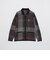 【WEB限定】クレストブリッジチェックメッシュニットカーディガン