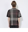 【WEB限定】クレストブリッジチェックメッシュニットTシャツ