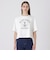 プレーティングシルケットスムースグラフィックロゴTシャツ