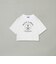 プレーティングシルケットスムースグラフィックロゴTシャツ