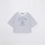 プレーティングシルケットスムースグラフィックロゴTシャツ