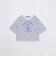 プレーティングシルケットスムースグラフィックロゴTシャツ