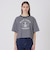 プレーティングシルケットスムースグラフィックロゴTシャツ
