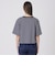 プレーティングシルケットスムースグラフィックロゴTシャツ