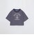 プレーティングシルケットスムースグラフィックロゴTシャツ