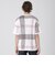 テクスチャーミックスクレストブリッジチェックニットTシャツ