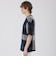 テクスチャーミックスクレストブリッジチェックニットTシャツ
