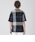テクスチャーミックスクレストブリッジチェックニットTシャツ