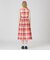 【一部店舗限定】クレストブリッジチェックコットンリネンマキシドレス