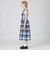 【一部店舗限定】クレストブリッジチェックコットンリネンマキシドレス