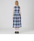 【一部店舗限定】クレストブリッジチェックコットンリネンマキシドレス