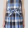 【一部店舗限定】クレストブリッジチェックコットンリネンマキシドレス