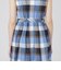 【一部店舗限定】クレストブリッジチェックコットンリネンマキシドレス