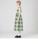 【一部店舗限定】クレストブリッジチェックコットンリネンマキシドレス
