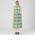 【一部店舗限定】クレストブリッジチェックコットンリネンマキシドレス