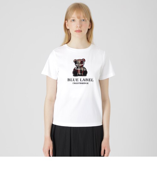 ♡新品未使用品タグ付き bluelabelcrestbridge シャツ♡ 店舗限定】ハブラシベアーTシャツ｜ブルーレーベルブラックレーベル