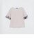 【一部店舗限定】パーシャルチェックスリーブトップス