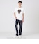 【ハローキティコラボ】クレストブリッジチェックシルエットキティTシャツ