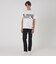パネルパッチワークプラチナポンチTシャツ