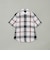 【一部店舗限定】クレストブリッジチェックツイルハーフスリーブシャツ