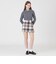 【阪急限定】クレストブリッジチェックウールポリエステルミニスカート