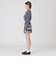 【阪急限定】クレストブリッジチェックウールポリエステルミニスカート