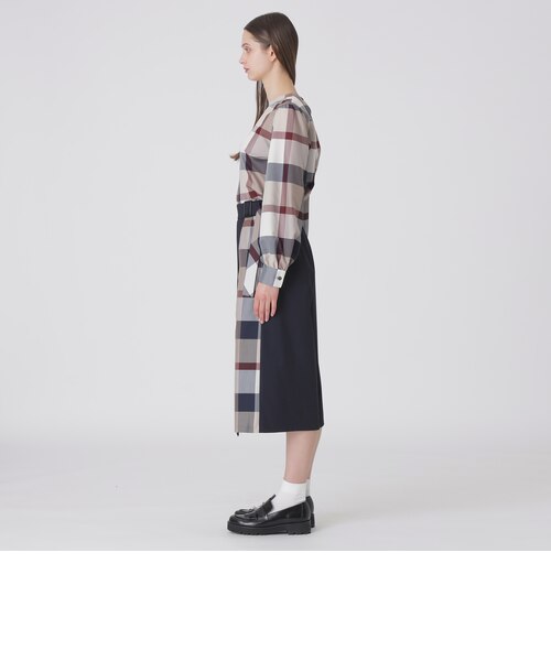 ブルーレーベル・クレストブリッジ　パーシャルチェックガウチョパンツ　サイズ40 一部店舗限定】パーシャルチェックガウチョパンツ｜ブルーレーベル