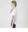 プレーティングシルケット天竺サイドチェックTシャツ