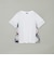 プレーティングシルケット天竺サイドチェックTシャツ