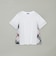 プレーティングシルケット天竺サイドチェックTシャツ
