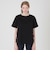 プレーティングシルケット天竺サイドチェックTシャツ